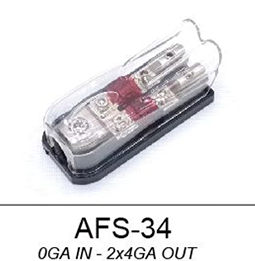 4-Way Low-Profile Dustproof Multi-circuit Mini ANL Fuse Holder
