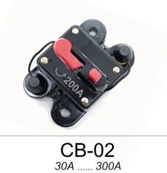 Heavy-Duty 48V DC Inline Circuit Breaker with Manual Reset